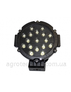Фара кругла LED 51w (чорний корпус)